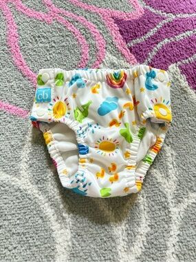 Charlie Banana Spring Print “Hello Sunshine” Swim Diaper with Snaps 16-28 lbs